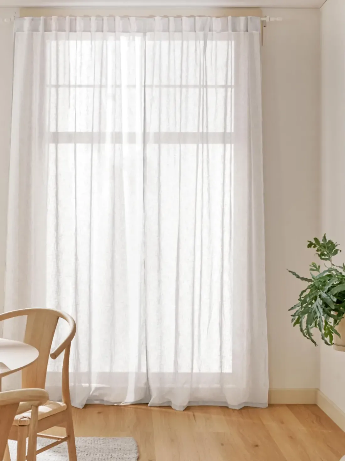 Cortinas semitransparentes Ibiza, 2 uds.