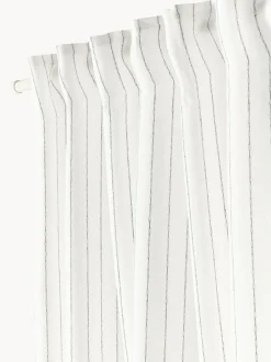 Cortinas semitransparentes con lazo Birch, 2 uds.