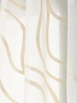 Cortinas semitransparentes con lazos Lidia, 2 uds.