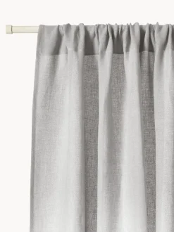 Cortinas semitransparentes con dobladillo Harmony, 2 uds.