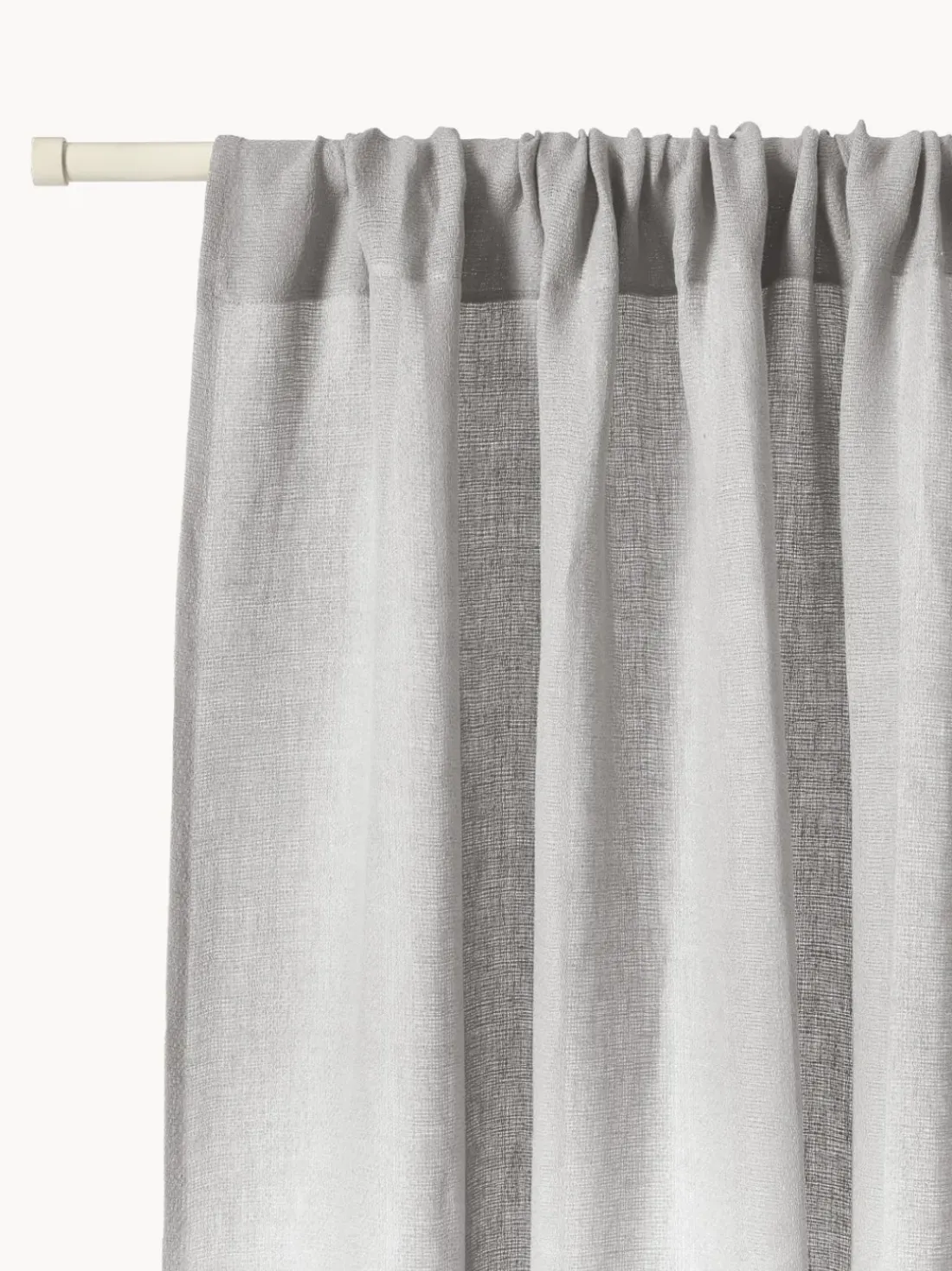 Cortinas semitransparentes con dobladillo Harmony, 2 uds.