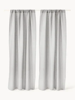 Cortinas semitransparentes con dobladillo Harmony, 2 uds.