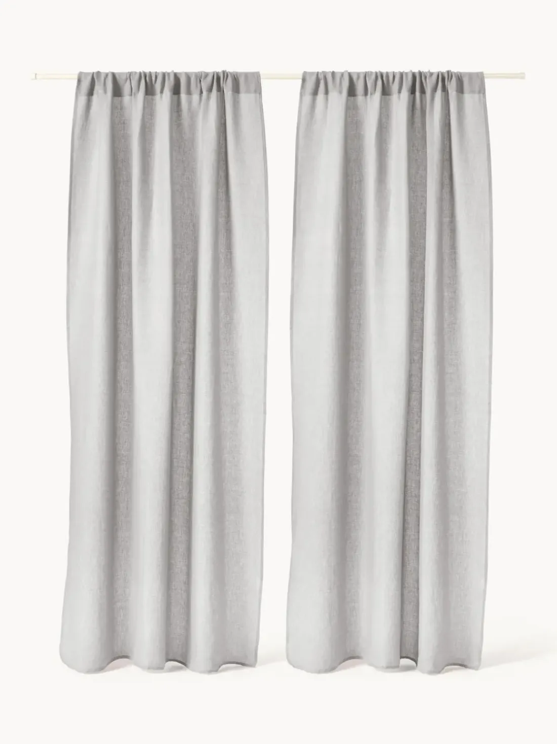 Cortinas semitransparentes con dobladillo Harmony, 2 uds.