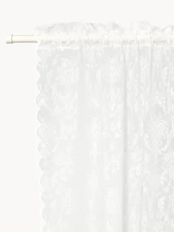 Cortinas transparentes con dobladillo Lacina, 2 uds.