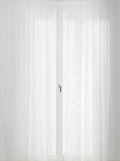 Cortinas transparentes con dobladillo Lacina, 2 uds.