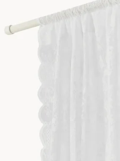 Cortinas transparentes con dobladillo Lacina, 2 uds.