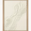 Cuadro en lienzo enmarcado pintado a mano Beige Heritage