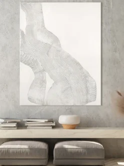 Cuadro en lienzo pintado a mano White Sculpture 1