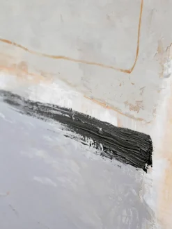 Cuadro en lienzo pintado a mano Scenario, marco de madera