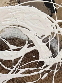 Cuadro en lienzo pintado a mano Cream