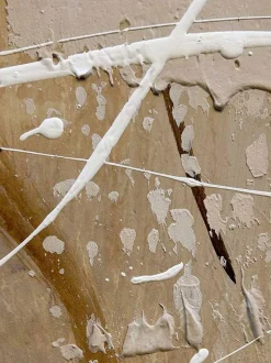 Cuadro en lienzo pintado a mano Cream