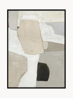 Cuadro en lienzo pintado a mano Accurate, marco de madera