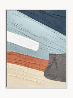 Cuadro en lienzo pintado a mano con marco Fabrics