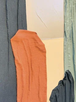 Cuadro en lienzo pintado a mano con marco Fabrics
