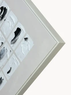 Cuadro en lienzo pintado a mano Peirce, marco de madera