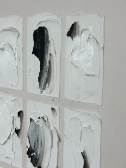 Cuadro en lienzo pintado a mano Peirce, marco de madera