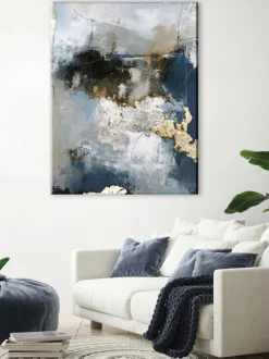 Cuadro en lienzo pintado a mano Waterfall