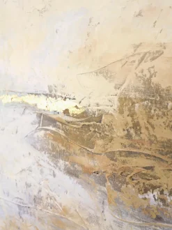 Cuadro en lienzo pintado a mano Hydrate, marco de madera