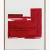 Cuadro en lienzo pintado a mano Racing Red, marco de madera