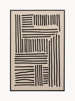 Cuadro en lienzo pintado a mano Line