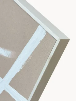Cuadro en lienzo pintado a mano Cross, marco de madera
