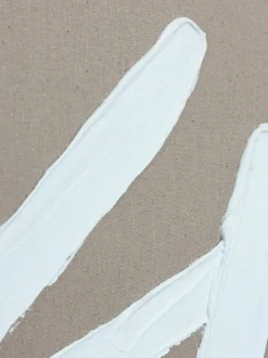 Cuadro en lienzo pintado a mano Cross, marco de madera
