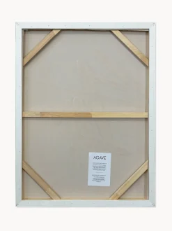 Cuadro en lienzo pintado a mano Cross, marco de madera