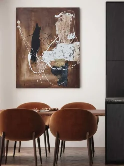Cuadro en lienzo pintado a mano Rust