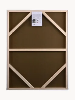 Cuadro en lienzo pintado a mano Light Line, marco de madera