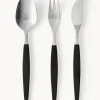 Cubertería cepillada mate Focus de Luxe, 4 comensales (12 pzas.)