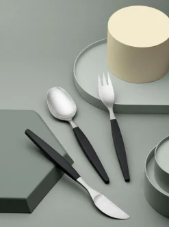 Cubertería cepillada mate Focus de Luxe, 4 comensales (12 pzas.)