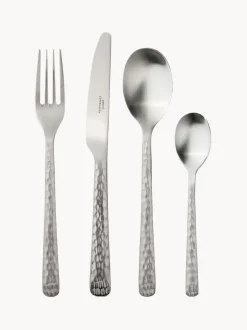 Cubertería cepillada mate Hune, 4 comensales (16 pzas.)