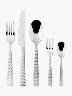 Cubertería de acero inoxidable Cortina, 6 comensales, 30 pzas.