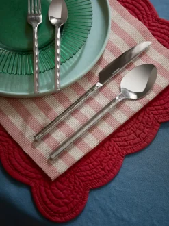 Cubertería pulida martillada Miles, 4 comensales (20 pzas.)