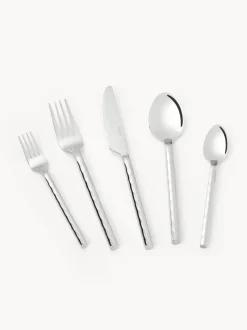 Cubertería pulida martillada Miles, 4 comensales (20 pzas.)