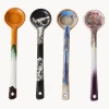 Cucharas artesanales con esmalte reactivo 70s