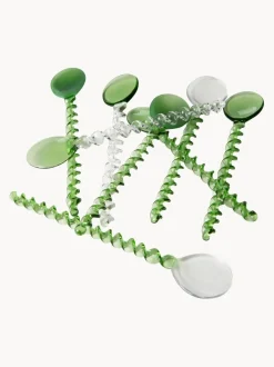 Cucharitas de vidrio Emeralds, 4 uds.