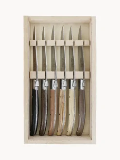 Cuchillos artesanales satinados Essentiel, 6 uds.
