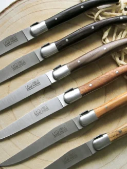 Cuchillos artesanales satinados Essentiel, 6 uds.