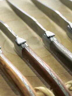 Cuchillos artesanales satinados Essentiel, 6 uds.