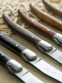 Cuchillos artesanales satinados Essentiel, 6 uds.
