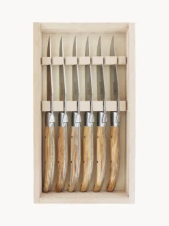Cuchillos artesanales satinados Essentiel, 6 uds.