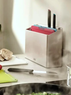Cuchillos de cocina y tablas de cortar con soporte Folio Icon Plus, 9 pzas.