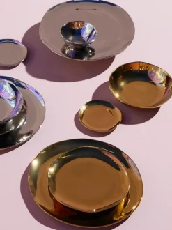Cuenco artesanal de porcelana Gold