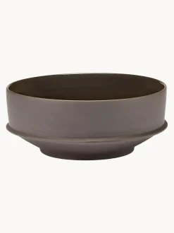 Cuenco de porcelana con esmalte reactivo Dune