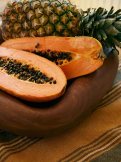 Cuenco de servir artesanal de madera de mango Fruity