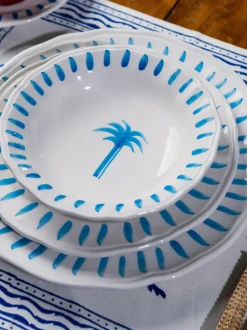Cuenco de servir pintado a mano The Palms