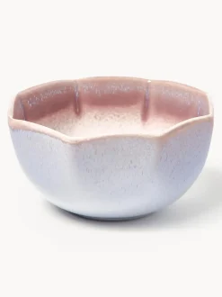 Cuencos artesanales con esmalte reactivo Vinci, 4 uds.