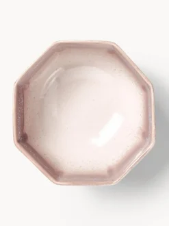 Cuencos artesanales con esmalte reactivo Vinci, 4 uds.