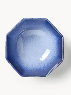 Cuencos artesanales con esmalte reactivo Vinci, 4 uds.